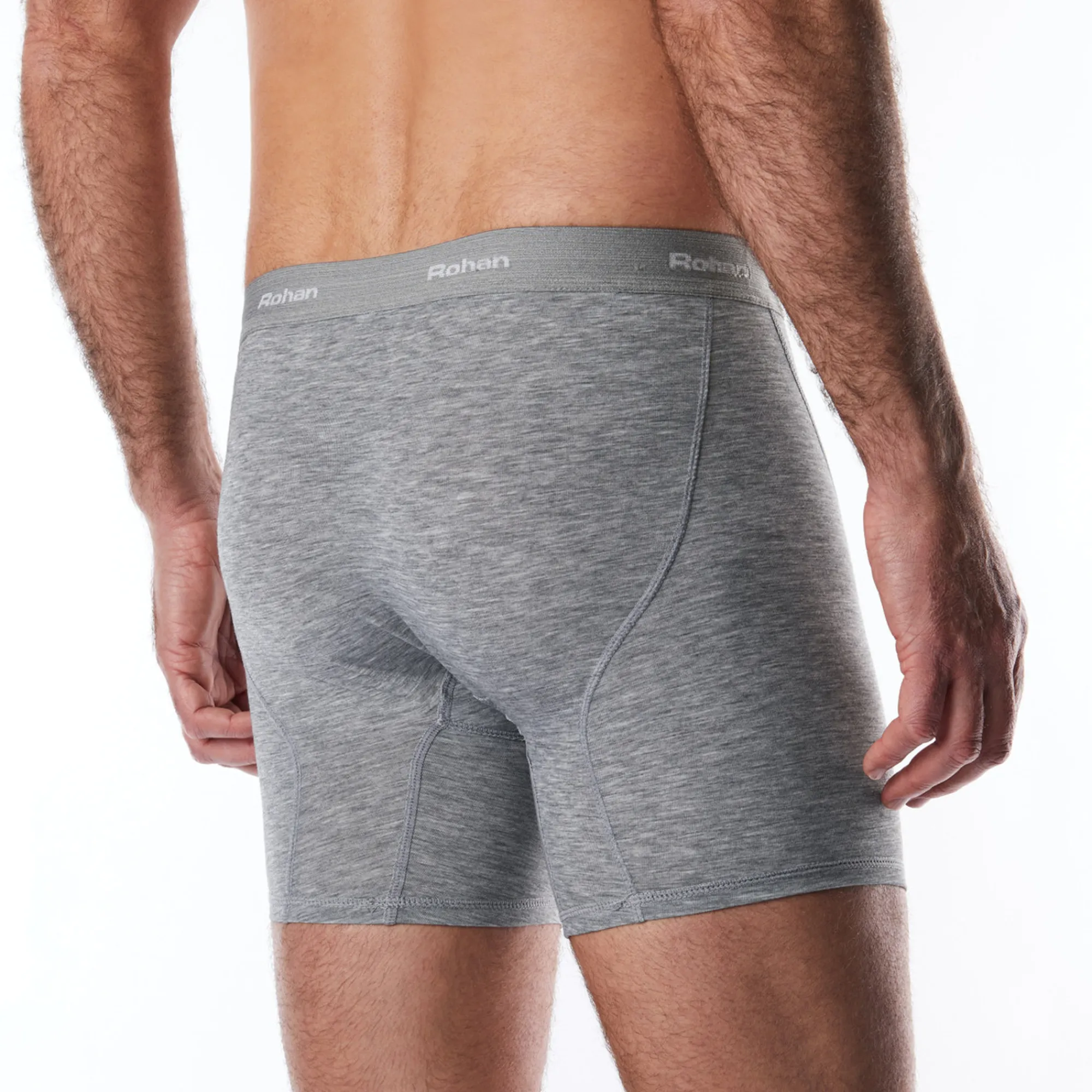 Men Rohan Men'S Aether Boxers Mid Grey Marl