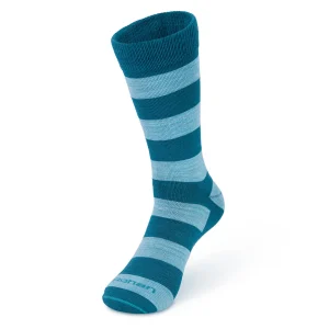 Men Rohan Men'S Alltime Socks Teal Stripe