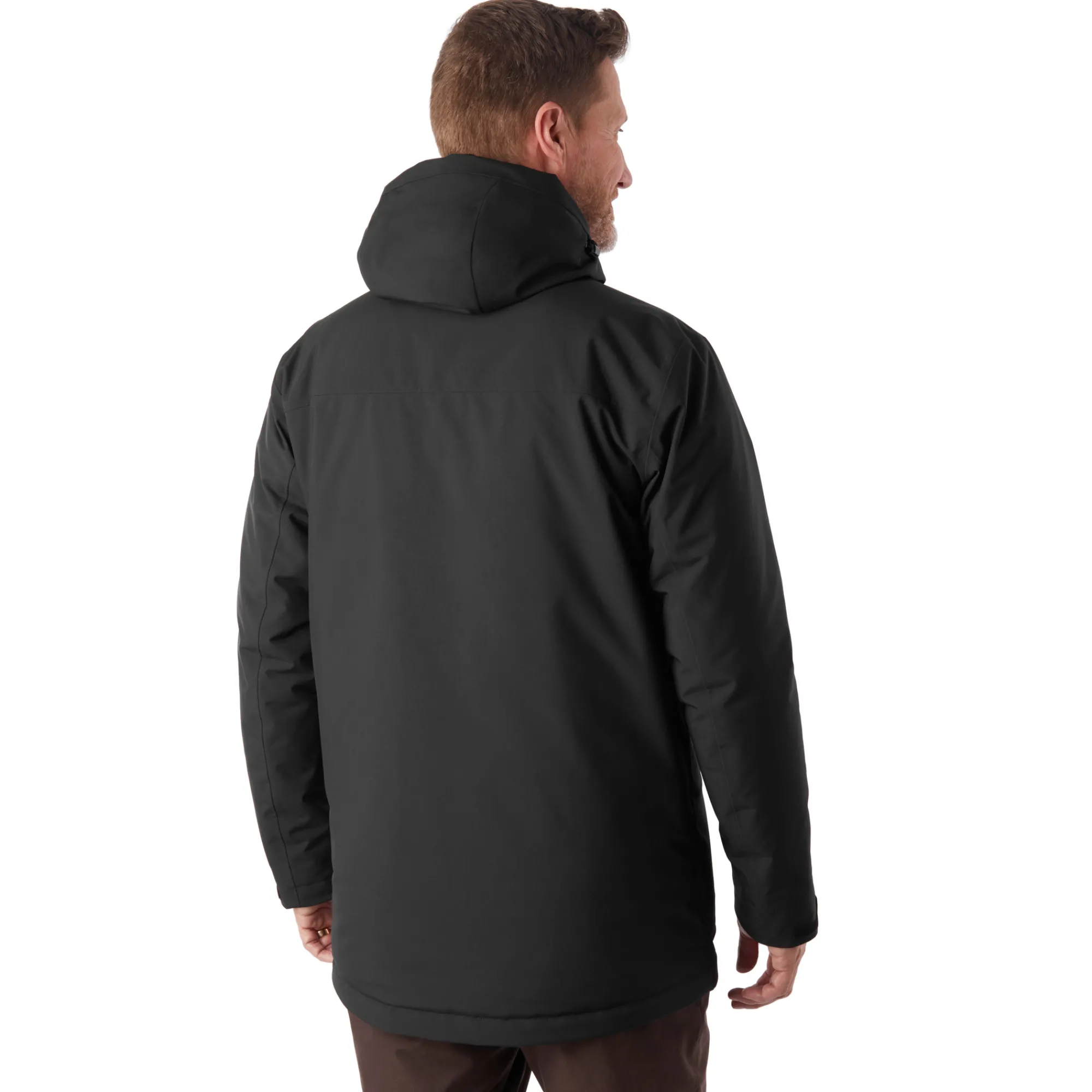 Men Rohan Men'S Aran Waterproof Jacket Black