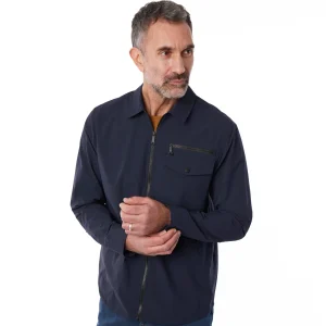 Men Rohan Men'S Arris Long Sleeve Overshirt True Navy