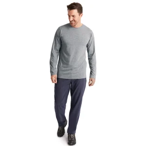 Men Rohan Men'S Basis Long Sleeve T Mid Grey Marl