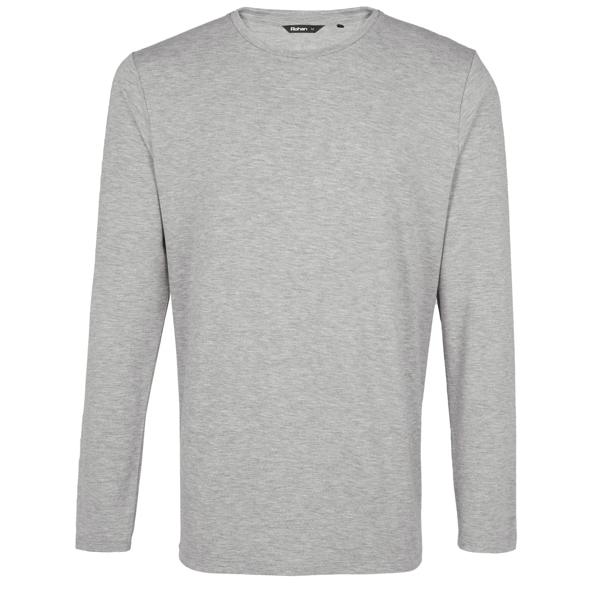 Men Rohan Men'S Basis Long Sleeve T Mid Grey Marl