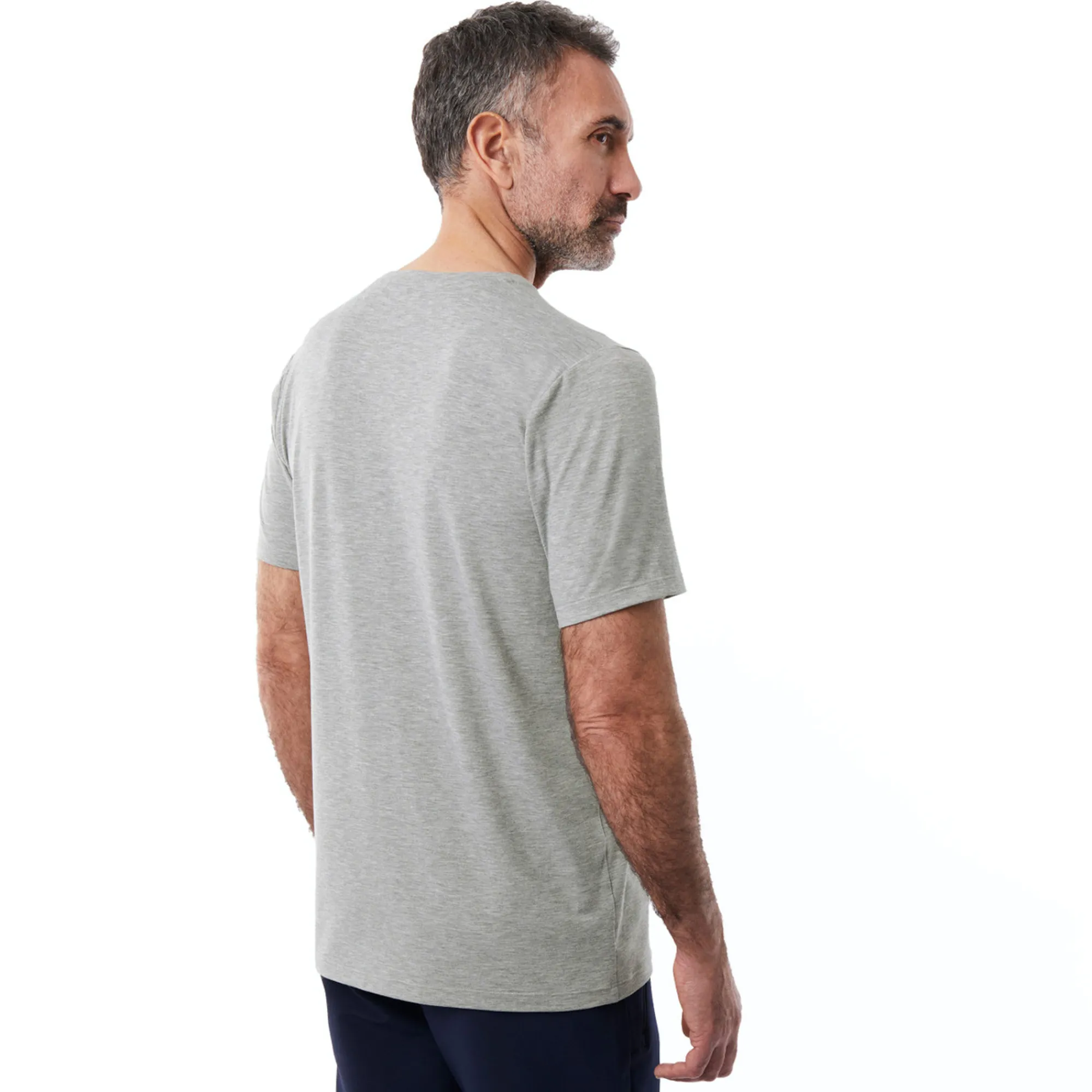 Men Rohan Men'S Basis Short Sleeve T Mid Grey Marl
