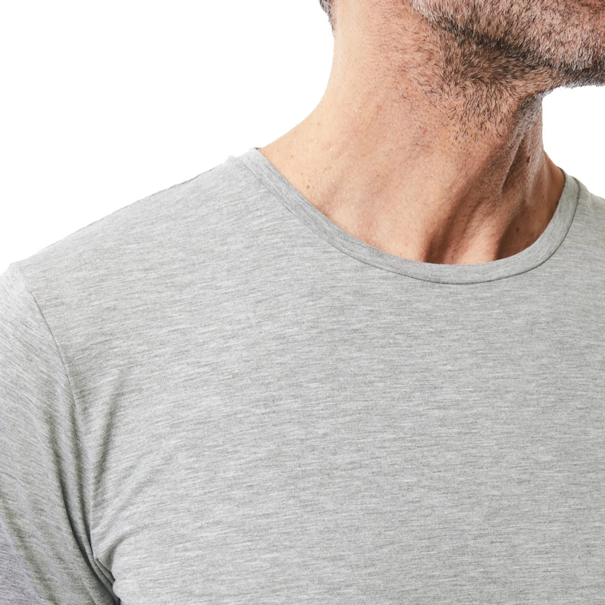 Men Rohan Men'S Basis Short Sleeve T Mid Grey Marl