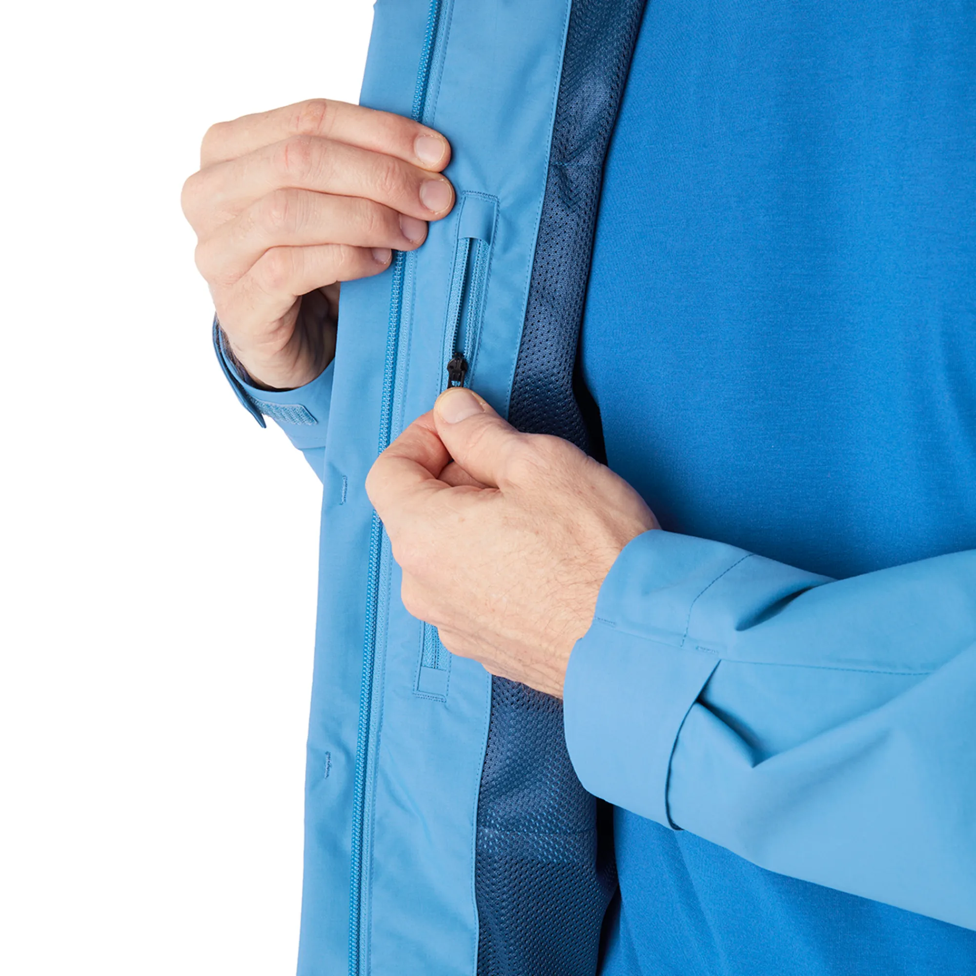 Men Rohan Men'S Brecon Waterproof Jacket Island Blue