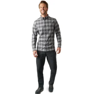 Men Rohan Men'S Dover Long Sleeve Shirt Grey Rock Check