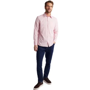 Men Rohan Men'S Finchley Long Sleeve Shirt Light Pink Oxford