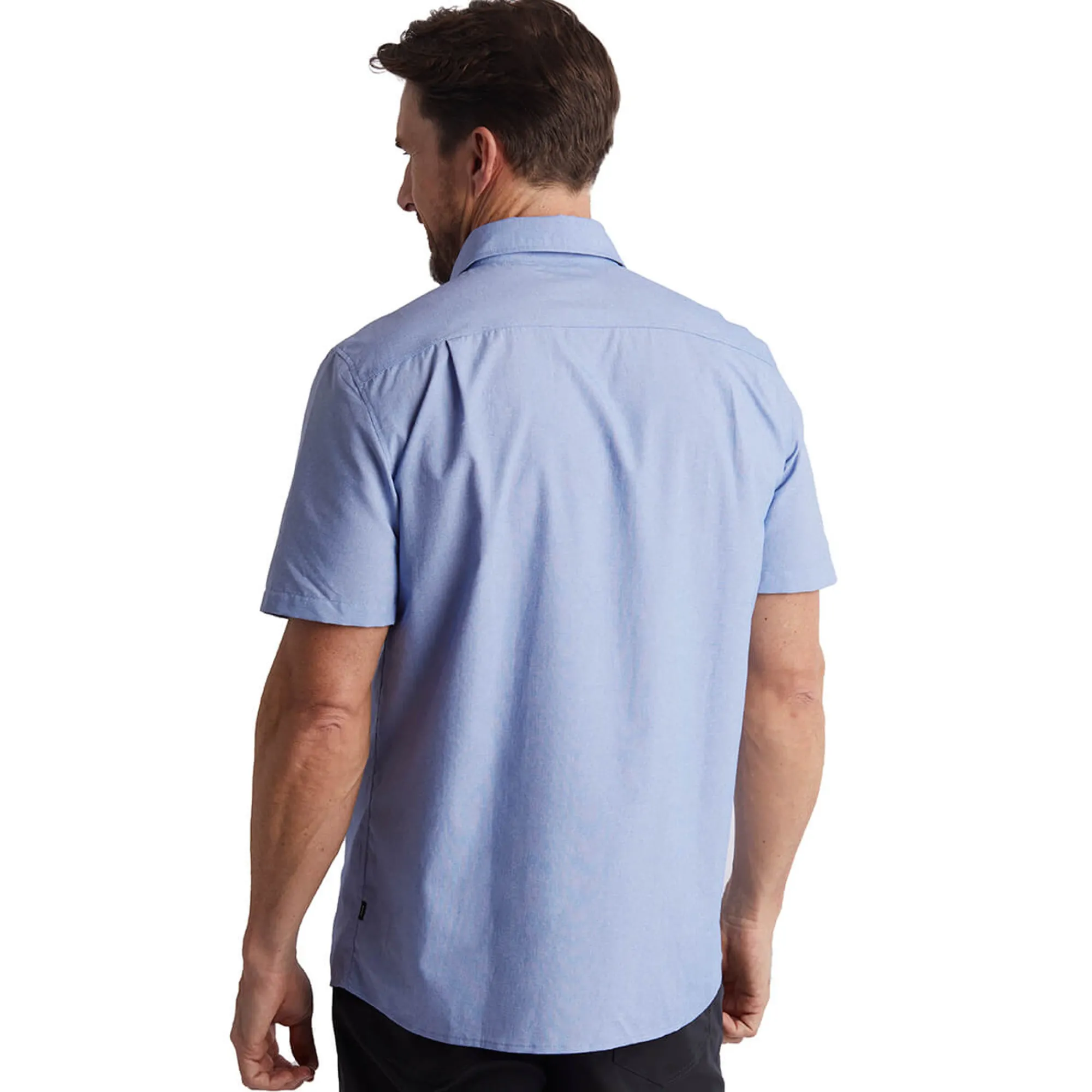Men Rohan Men'S Finchley Short Sleeve Shirt Ridge Blue Oxford