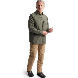 Men Rohan Men'S Frontier Long Sleeve Shirt District Green