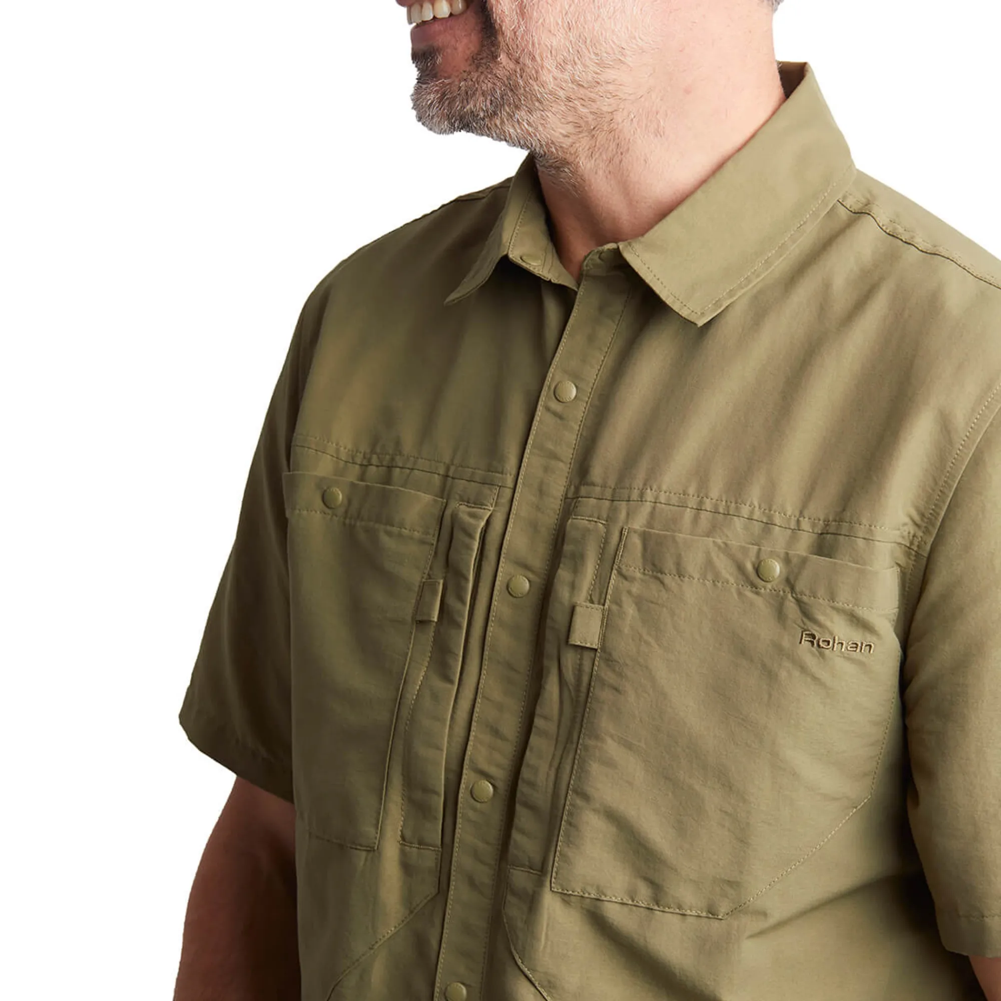 Men Rohan Men'S Frontier Short Sleeve Shirt Umber Green
