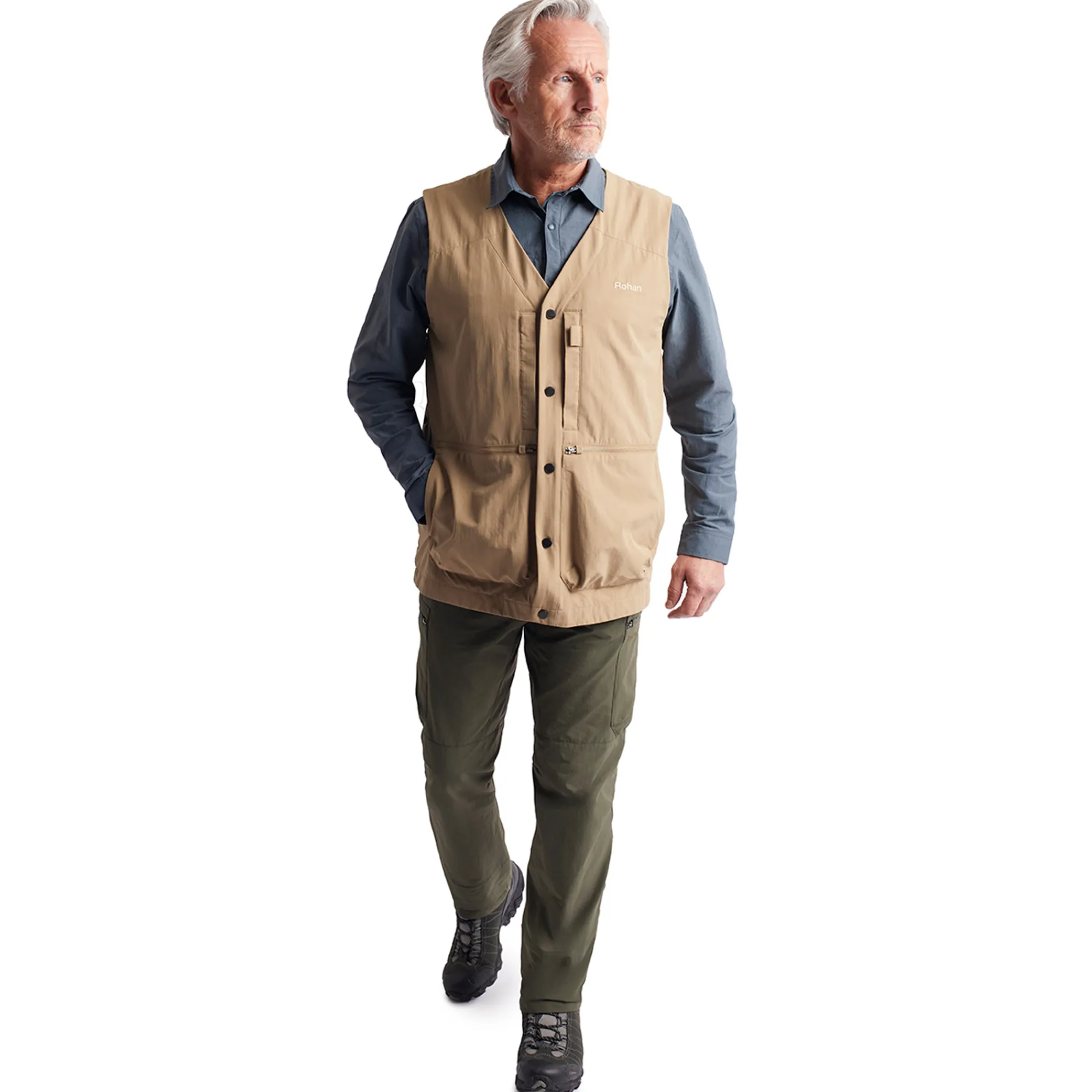 Men Rohan Men'S Frontier Vest Stone