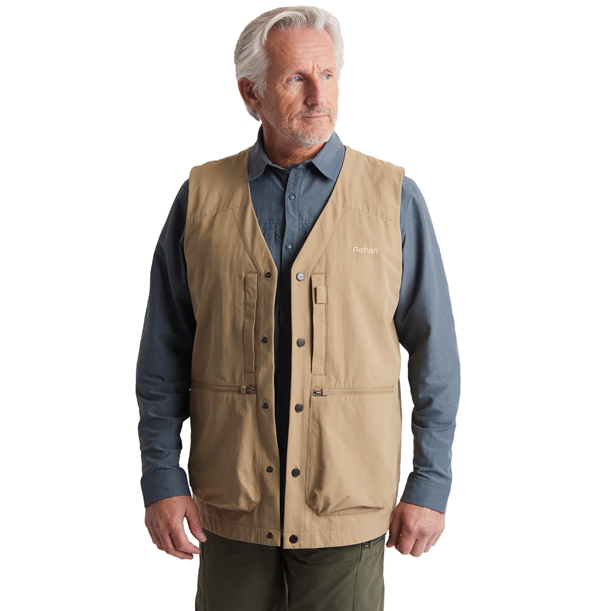 Men Rohan Men'S Frontier Vest Stone