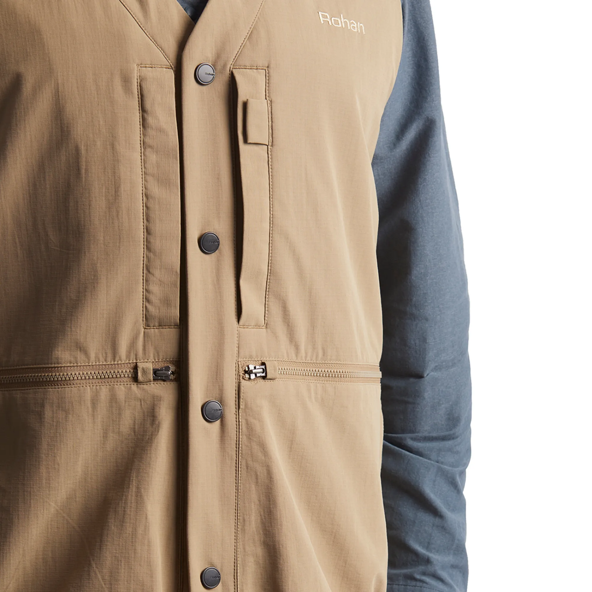Men Rohan Men'S Frontier Vest Stone