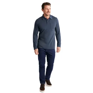 Men Rohan Men'S Global Long Sleeve Polo True Navy