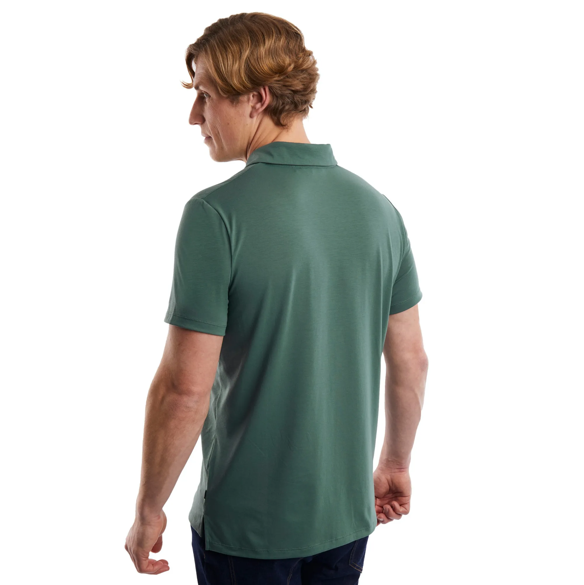 Men Rohan Men'S Global Short Sleeve Polo Flint Green
