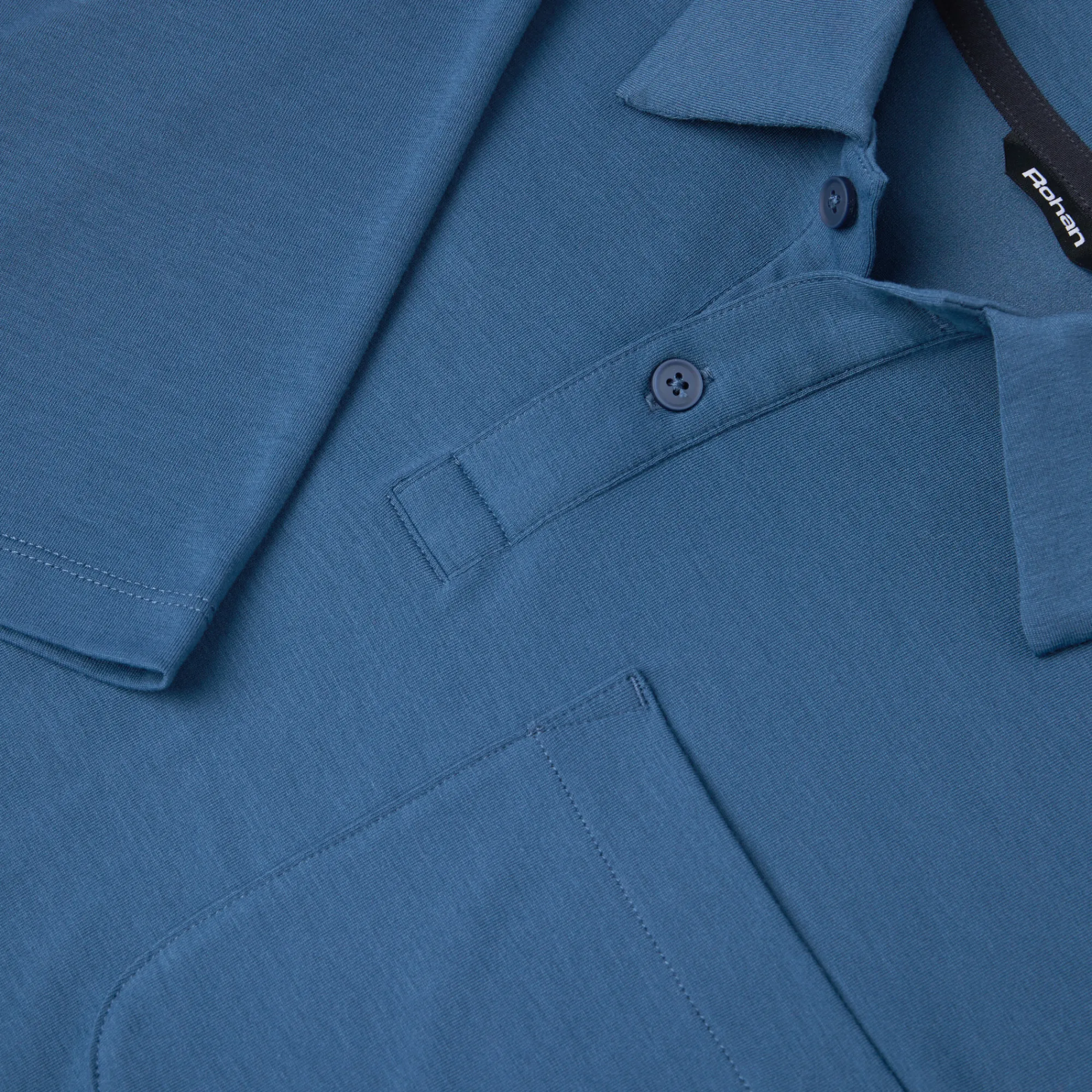 Men Rohan Men'S Global Short Sleeve Polo Cumbria Blue