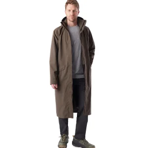 Men Rohan Men'S Hyde Waterproof Mac Dark Olive Brown