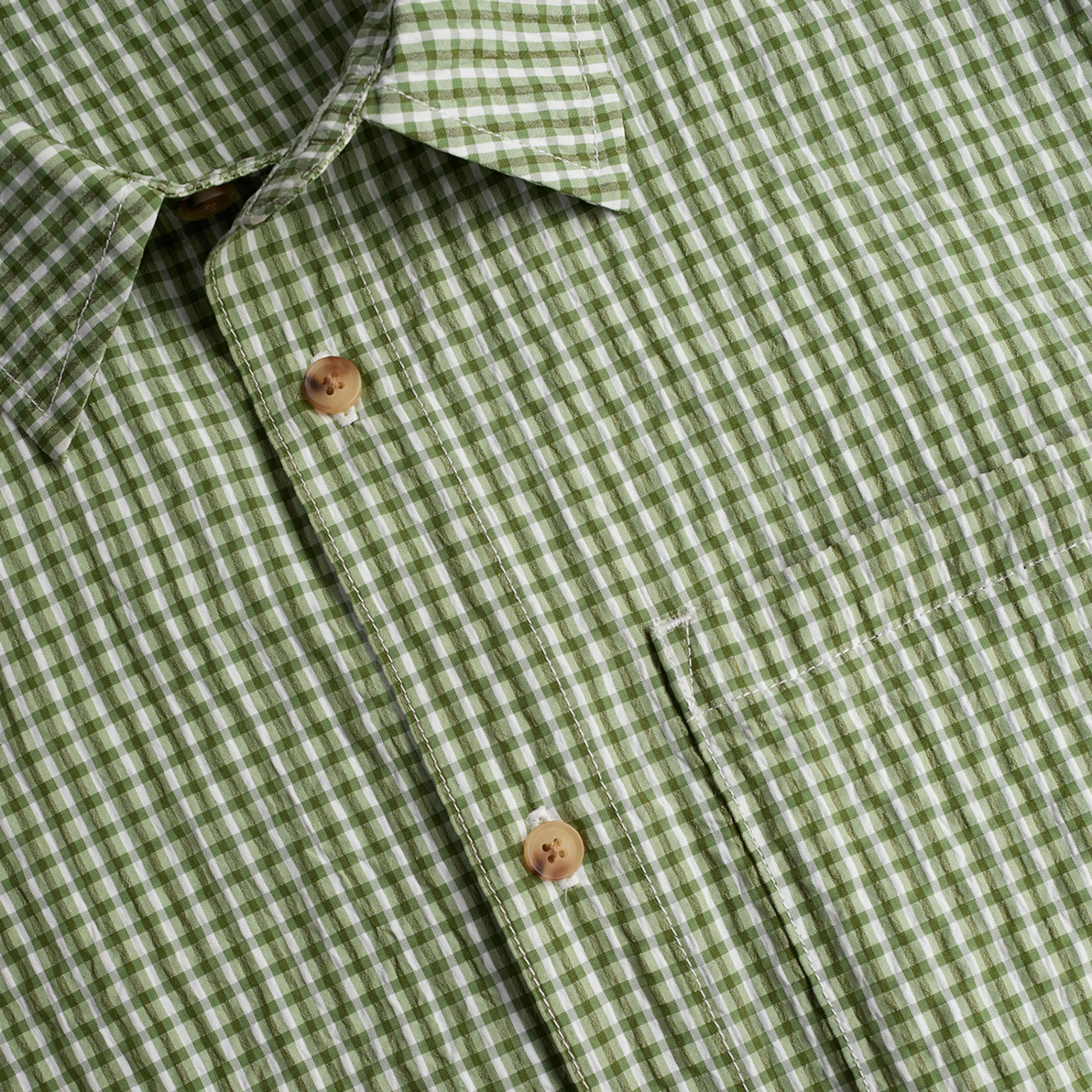 Men Rohan Men'S Isle Long Sleeve Shirt Alpine Green Gingham