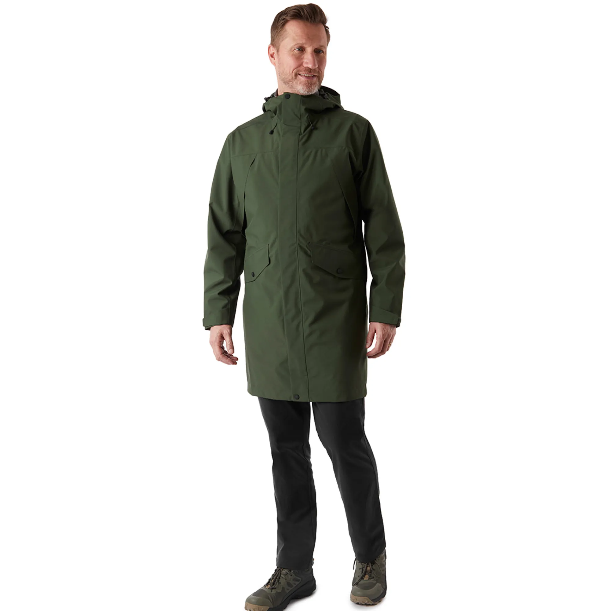 Men Rohan Men'S Kendal Waterproof Jacket Conifer Green