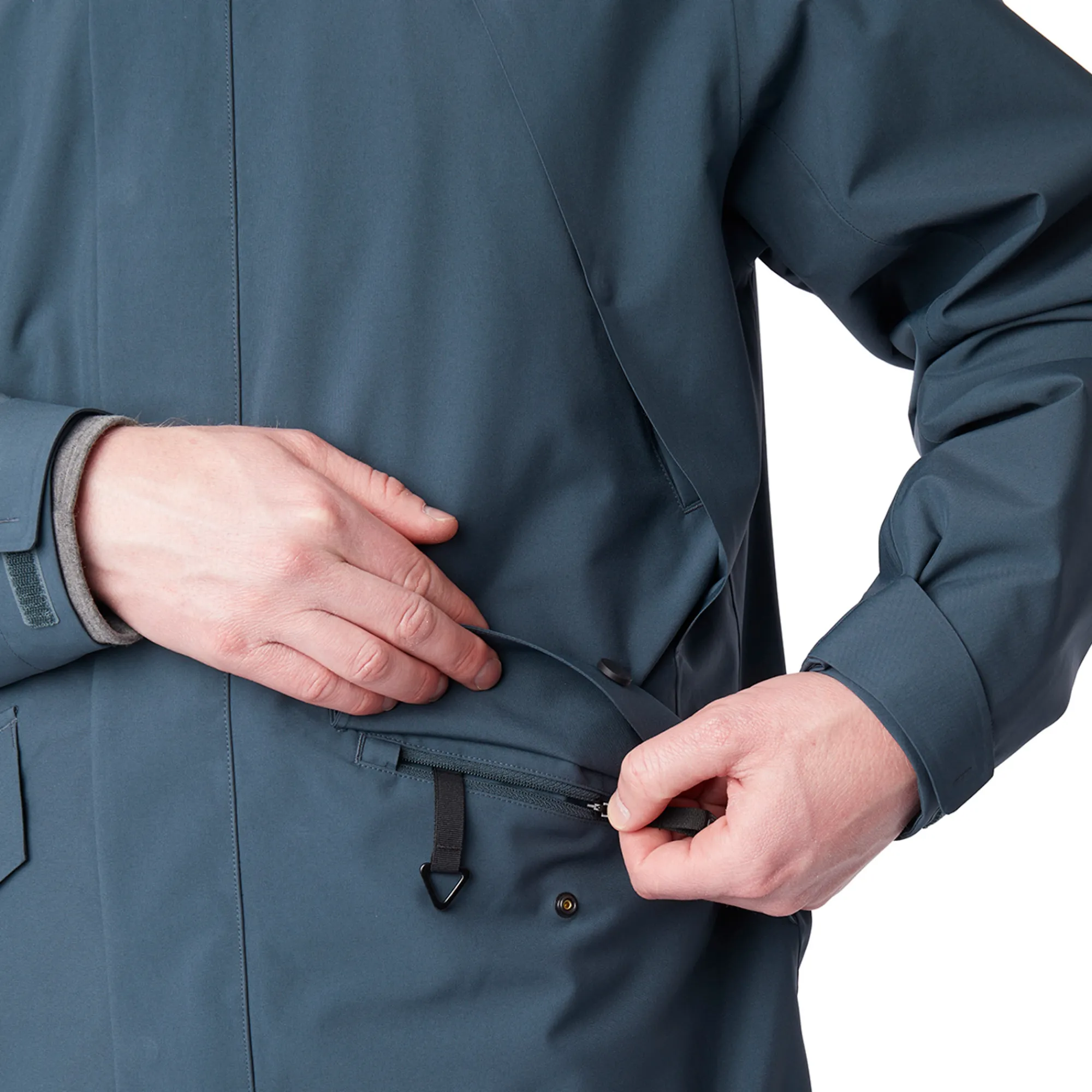 Men Rohan Men'S Kendal Waterproof Jacket Storm Blue
