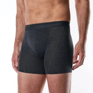 Men Rohan Men'S Merino Union 150 Boxers Dark Charcoal Marl