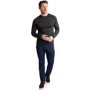 Men Rohan Men'S Merino Union 150 Crew Dark Charcoal Marl