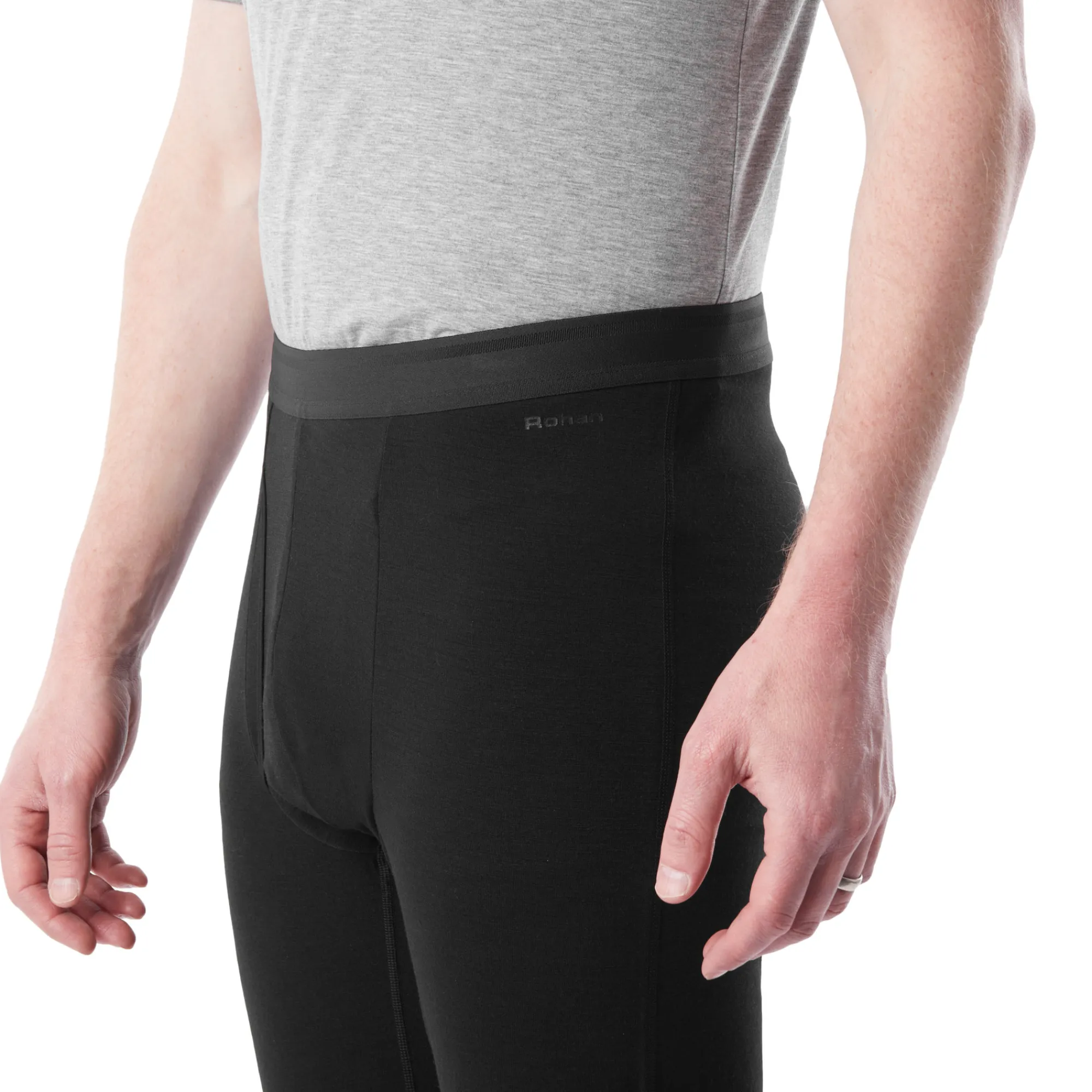 Men Rohan Men'S Merino Union 200 Leggings Black