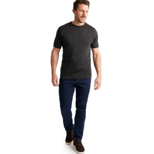Men Rohan Men'S Merino Union 150 T Dark Charcoal Marl