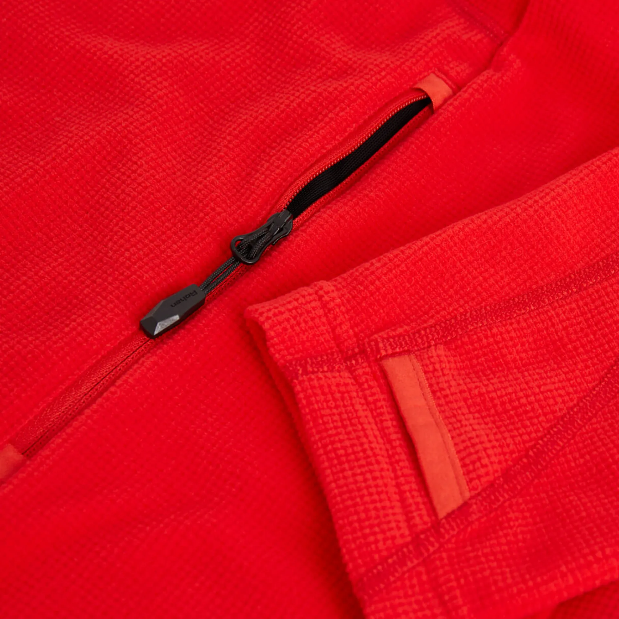 Men Rohan Men'S Microgrid Fleece Jacket Aura Red