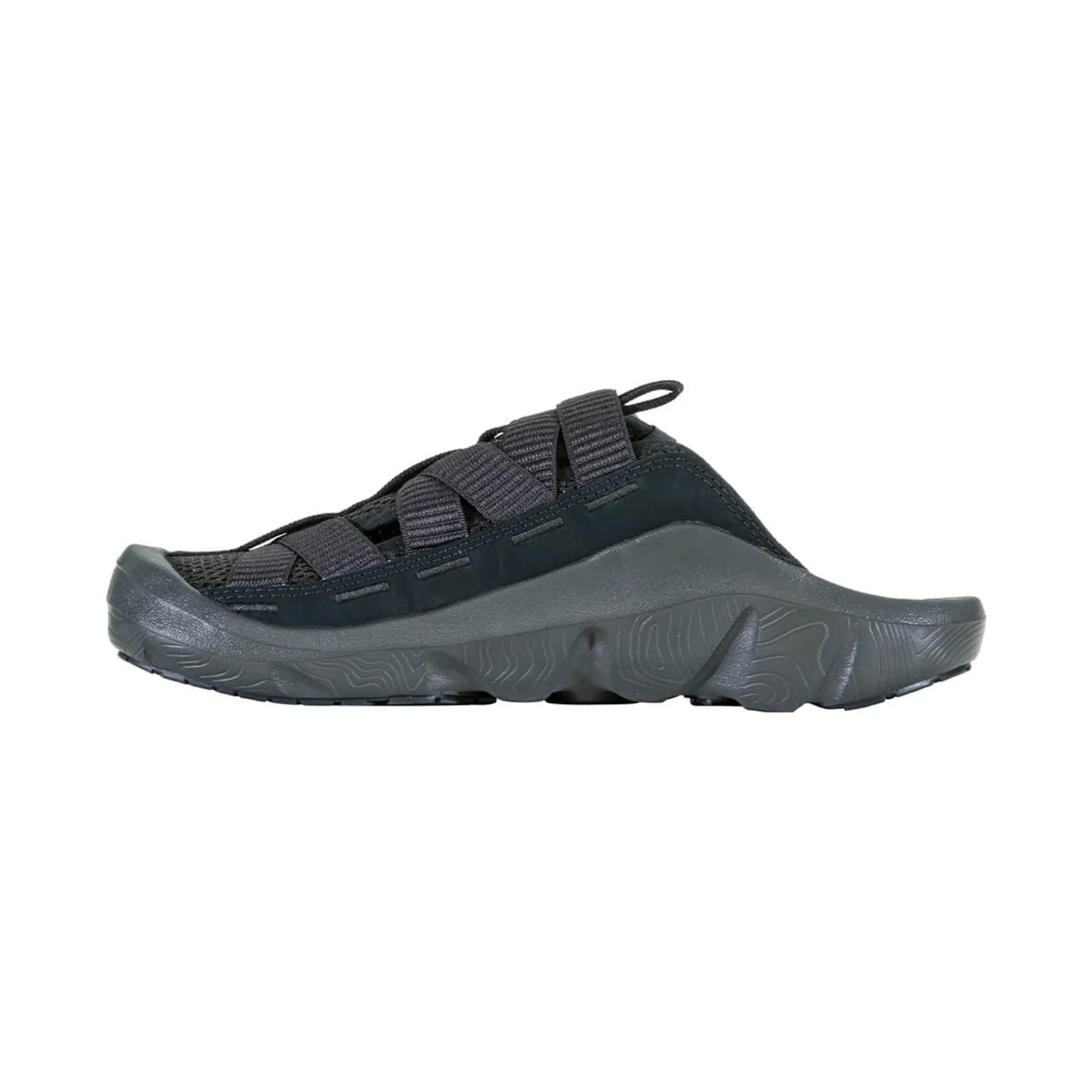 Men Rohan Men'S Oboz Whakata Ease Sandals Black Sea