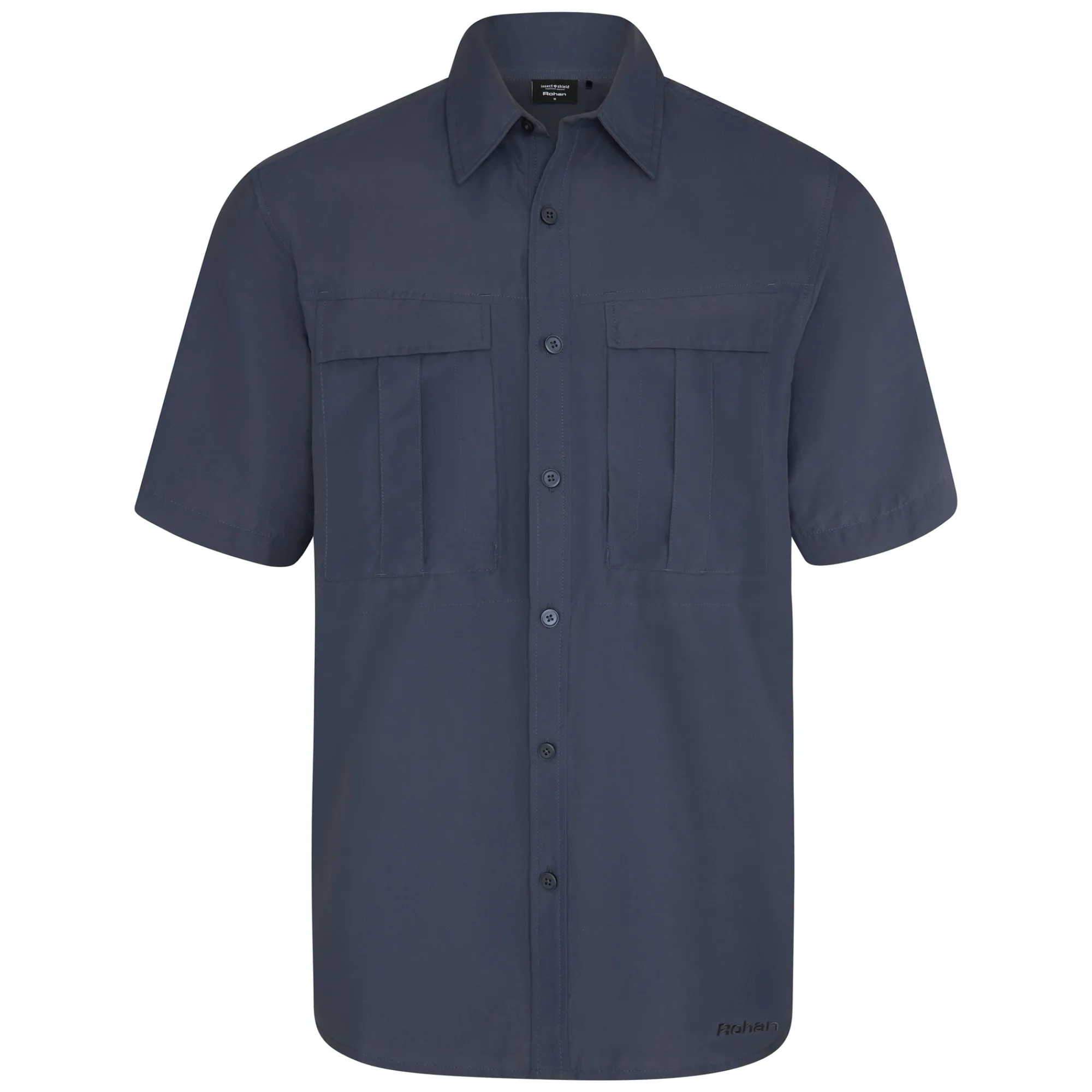 Men Rohan Men'S Pioneer Short Sleeve Shirt Blue Shadow