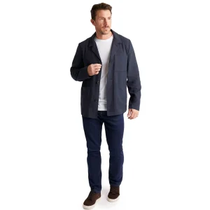 Men Rohan Men'S Porto Linen Jacket Deep Navy