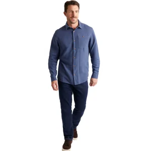 Men Rohan Men'S Porto Linen Long Sleeve Shirt Ocean Blue