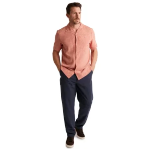 Men Rohan Men'S Porto Linen Trousers Deep Navy