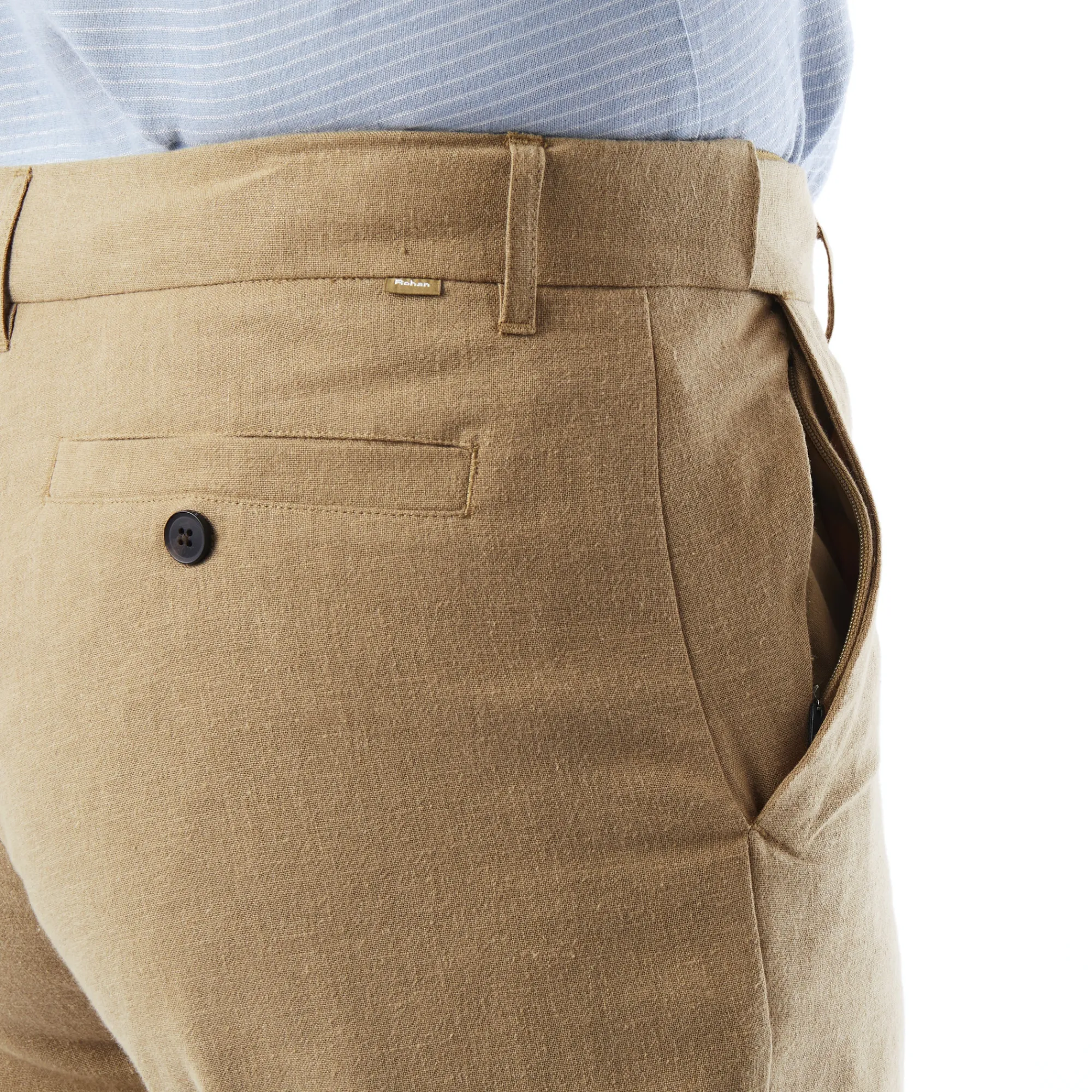 Men Rohan Men'S Porto Linen Trousers Stone