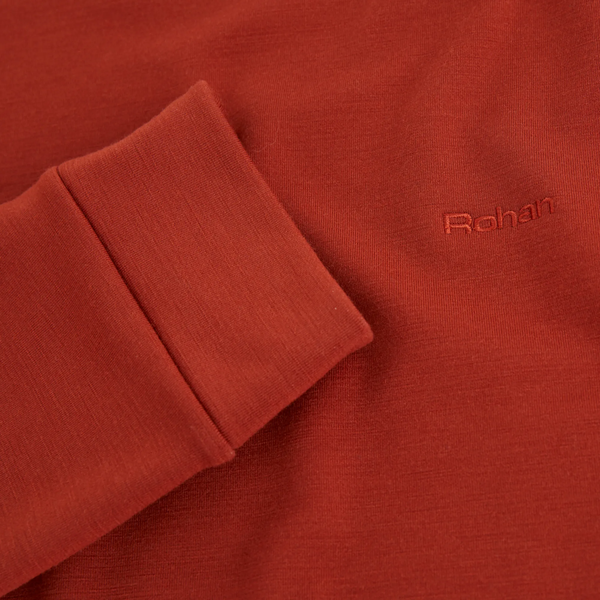 Men Rohan Men'S Radiant Merino Crew Clay Red