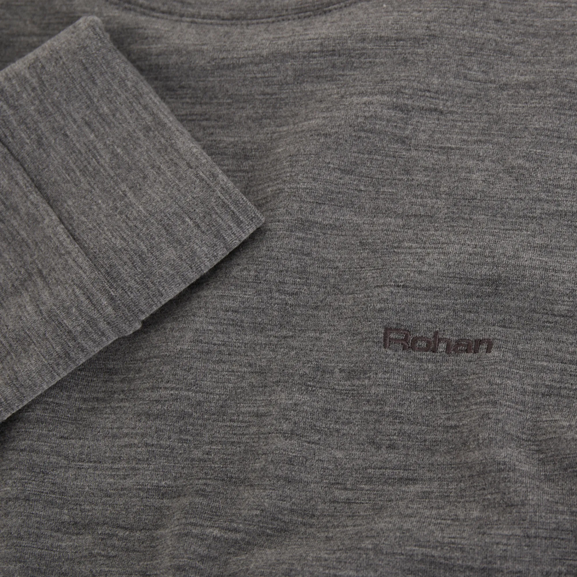 Men Rohan Men'S Radiant Merino Crew Dark Grey Marl