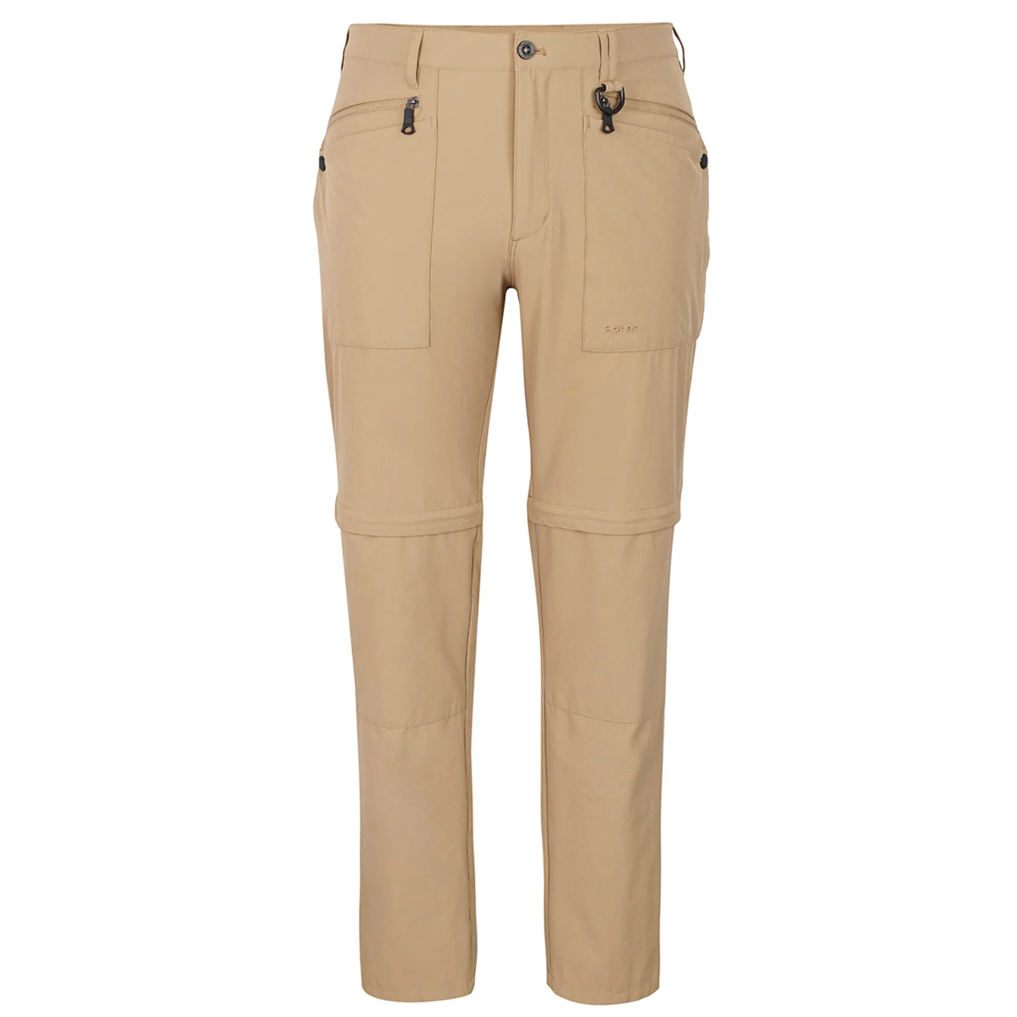 Men Rohan Men'S Stretch Bags Convertible Trousers Stone