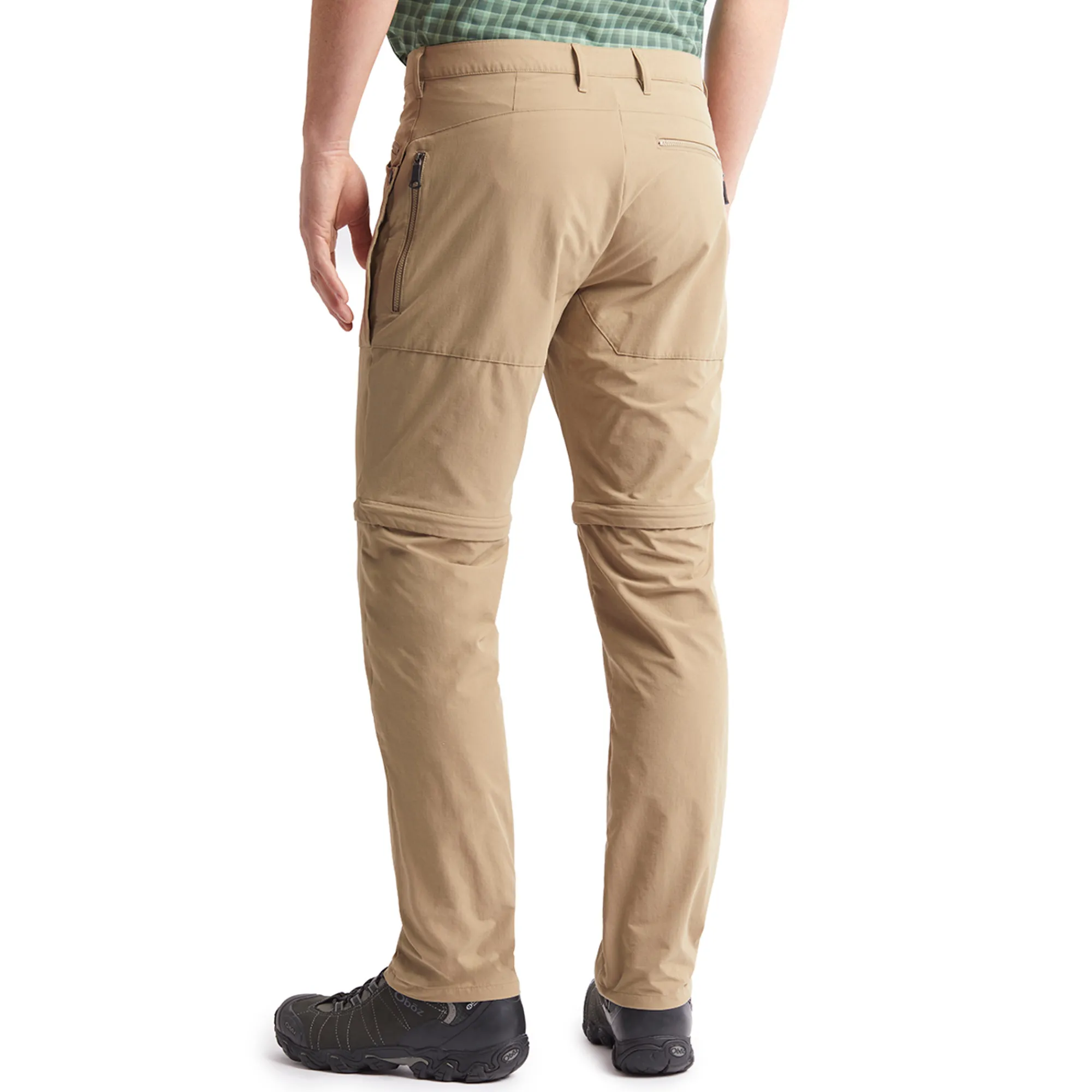 Men Rohan Men'S Stretch Bags Convertible Trousers Stone