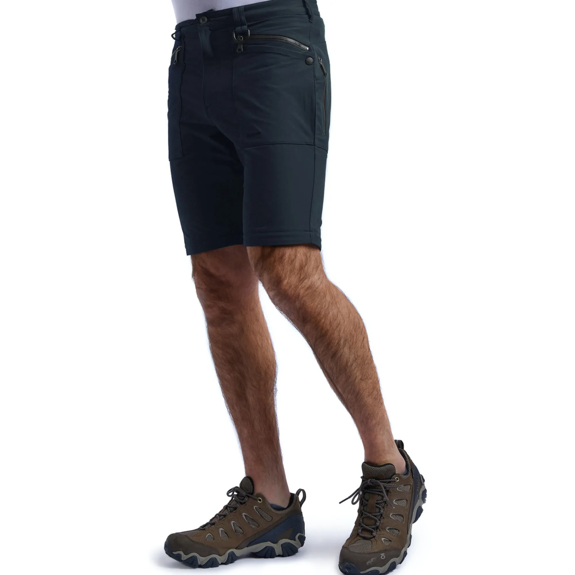 Men Rohan Men'S Stretch Bags Convertible Trousers True Navy