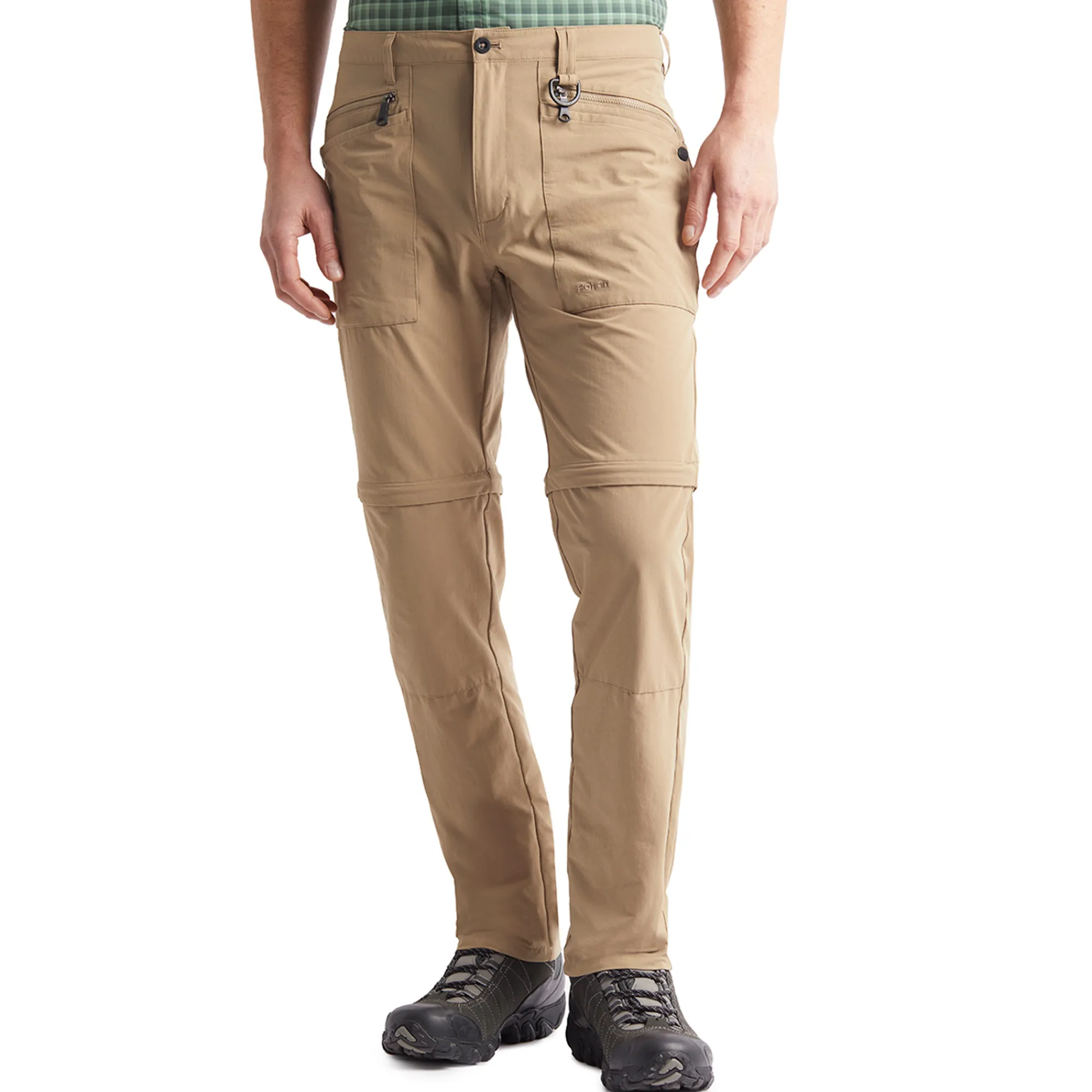 Men Rohan Men'S Stretch Bags Convertible Trousers Stone