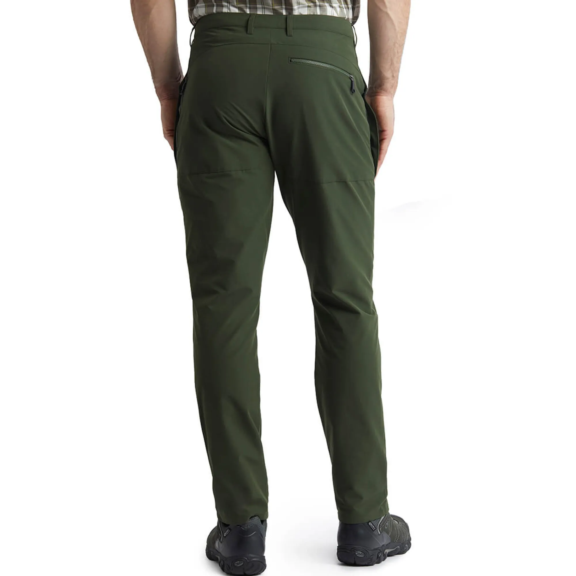 Men Rohan Men'S Stretch Bags Trousers Conifer Green