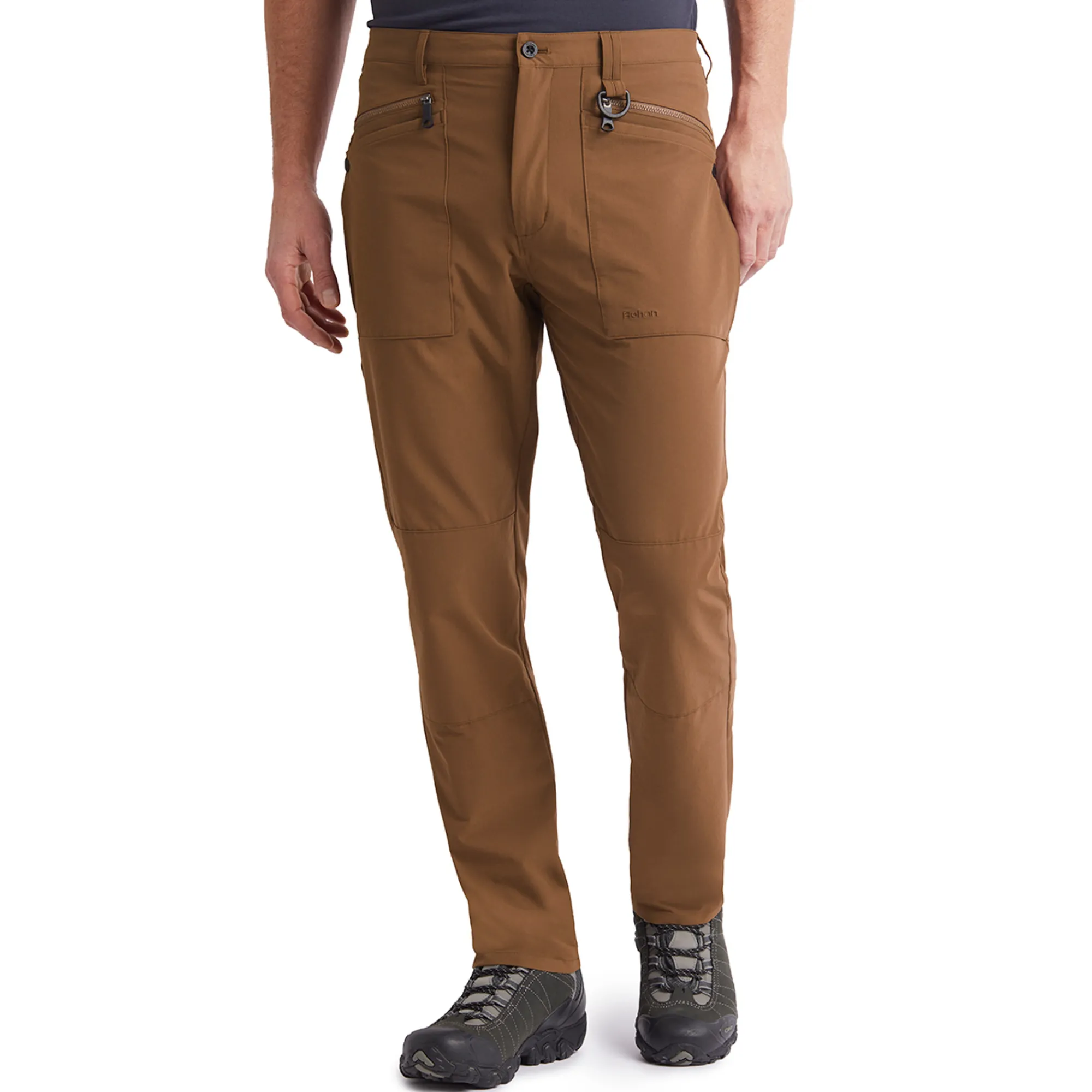 Men Rohan Men'S Stretch Bags Trousers Woodland Brown