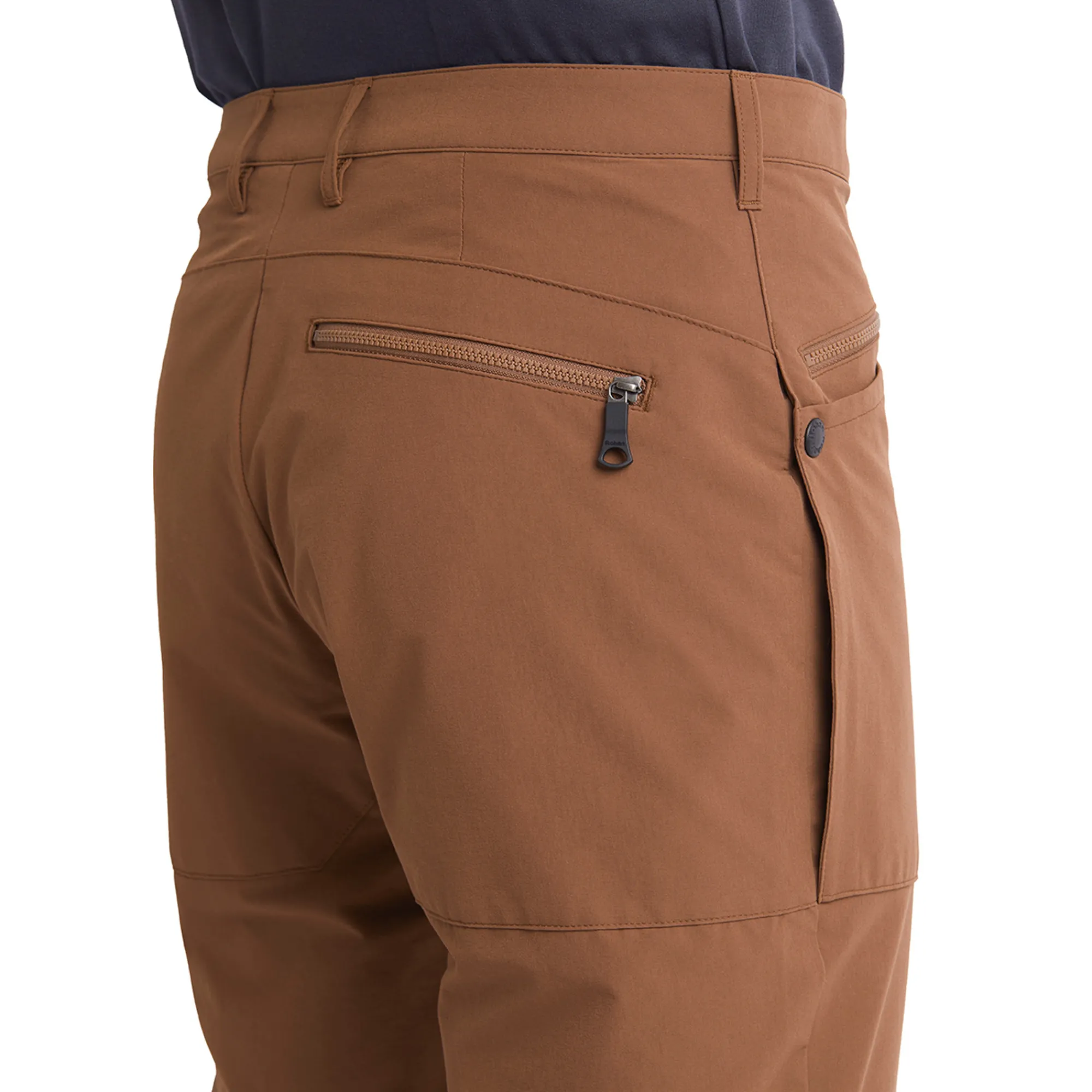 Men Rohan Men'S Stretch Bags Trousers Woodland Brown