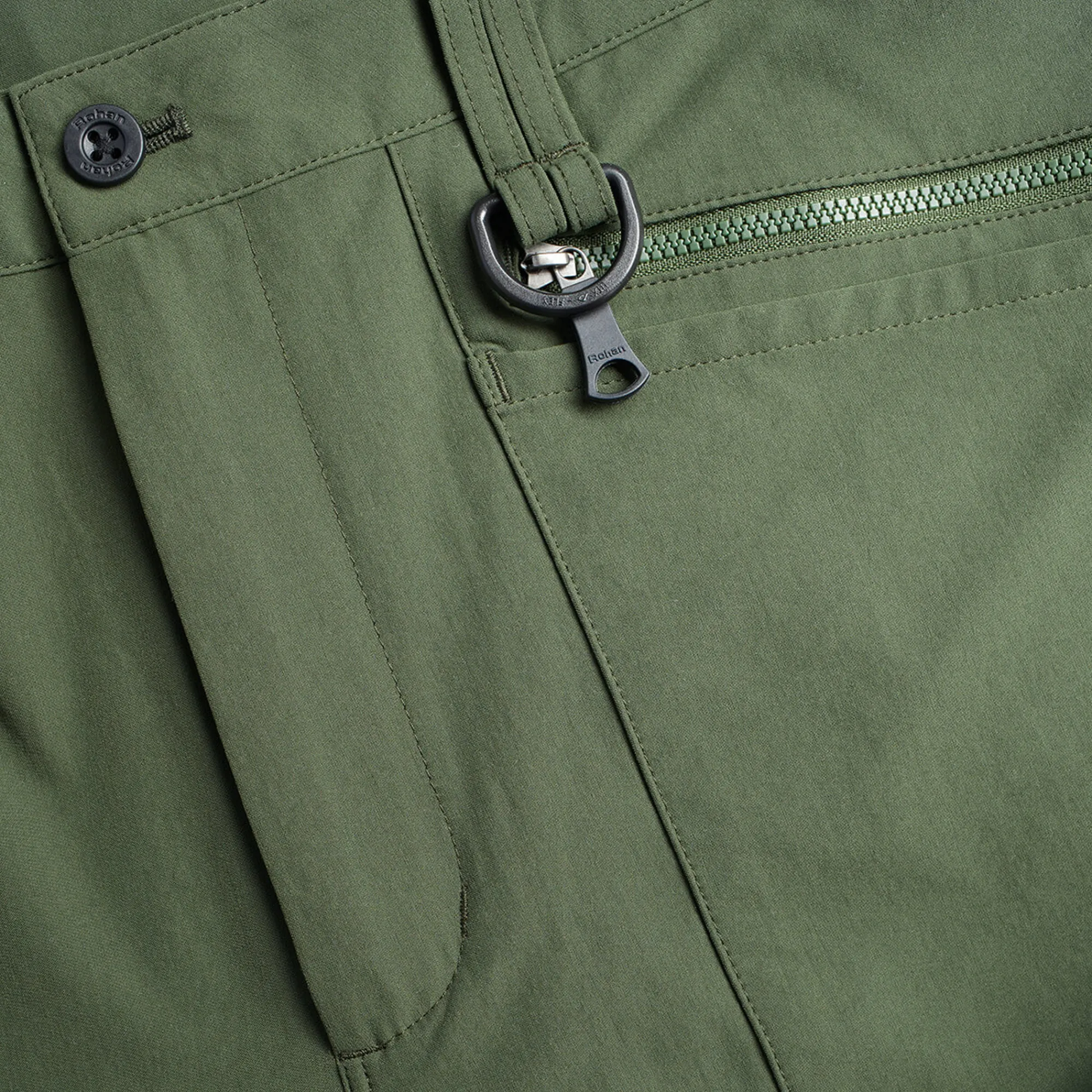 Men Rohan Men'S Stretch Bags Trousers Conifer Green