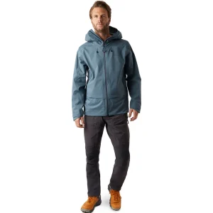 Men Rohan Men'S Ventus Waterproof Jacket Slate Grey