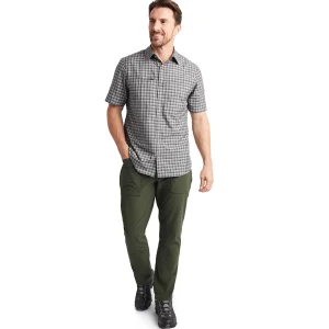 Men Rohan Men'S Zenith Short Sleeve Shirt Carbon Check