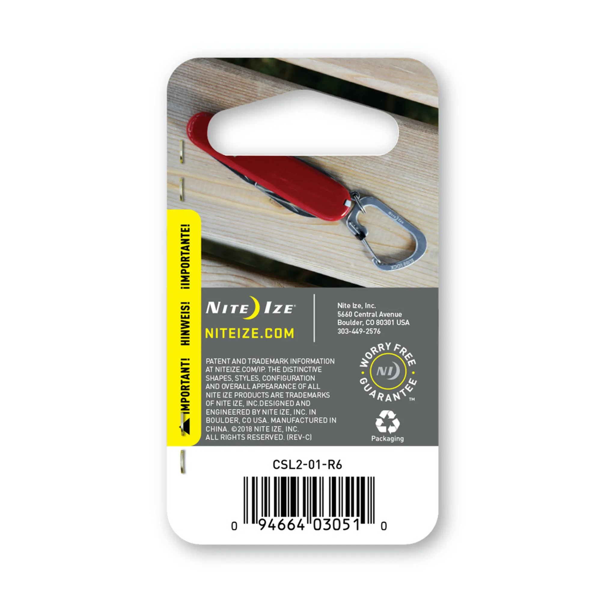 Rohan Nite Ize® S-Biner® Slidelock® #2 Black