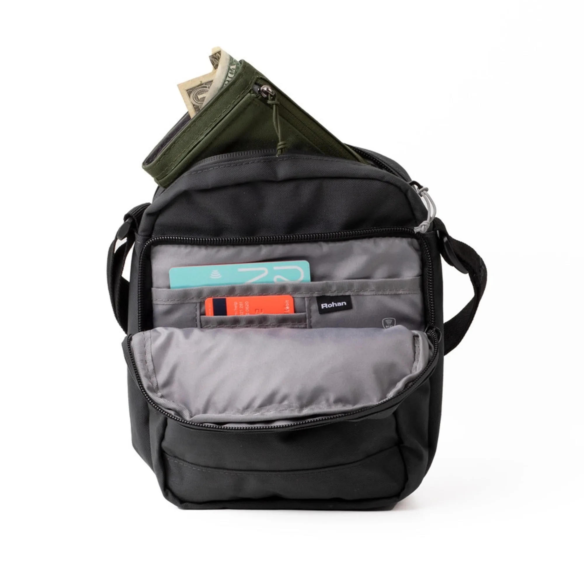 Rohan Rfid Protected Shoulder Bag Ii Pewter