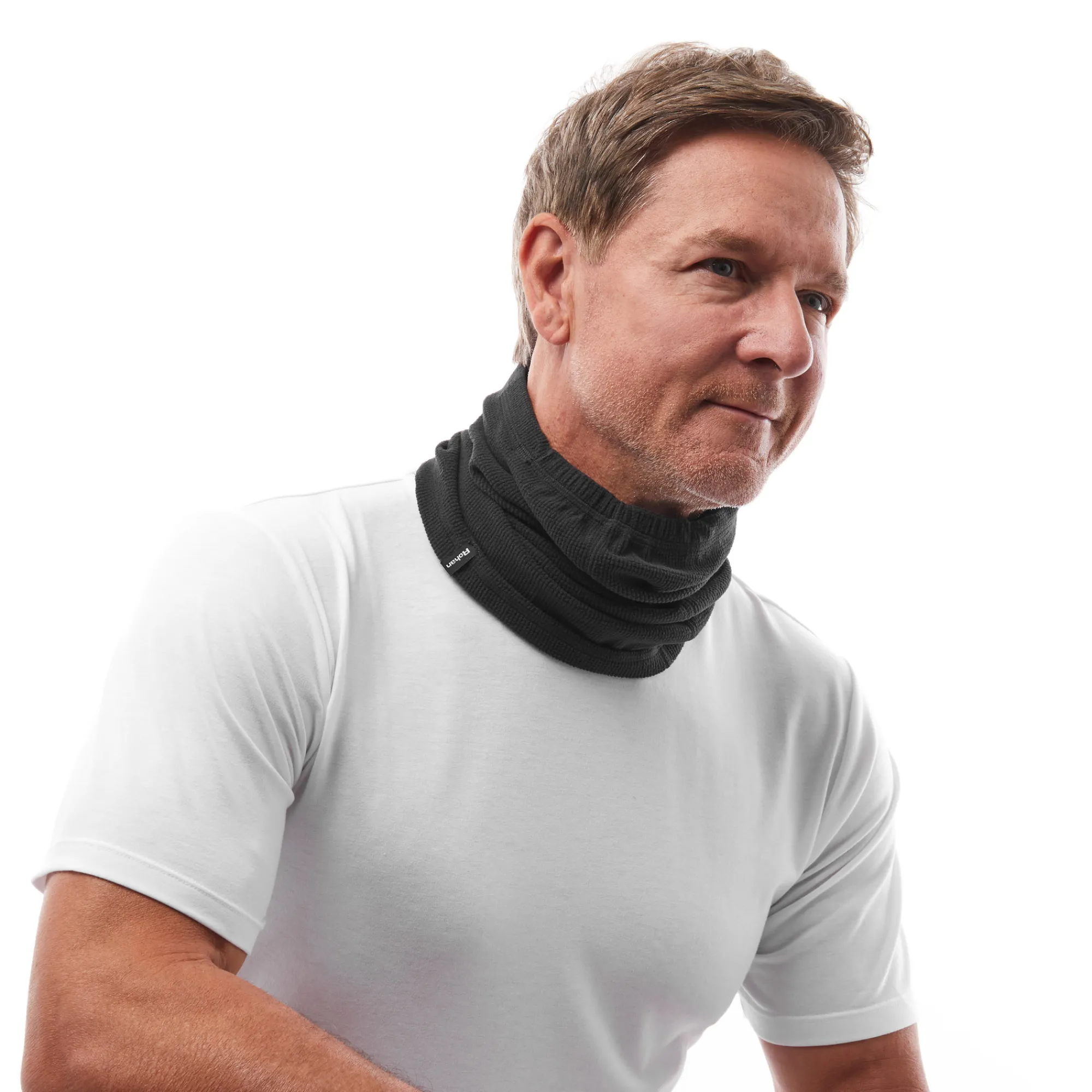 Men Rohan Stretch Microgrid Necktube Black